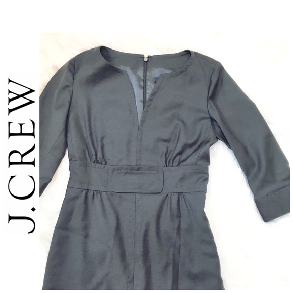 J. Crew Dresses & Skirts - J. Crew Wool Gray Dress 4